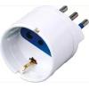 ADATTATORE SPINA ISNATCH POWER DA SPINA ITALIA 10A A SCHUKO 10A MAX 1500W COLORE BIANCO